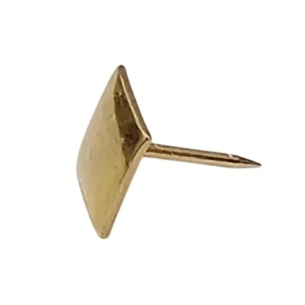 14K Yellow Gold Square Lapel Tie Pin C773